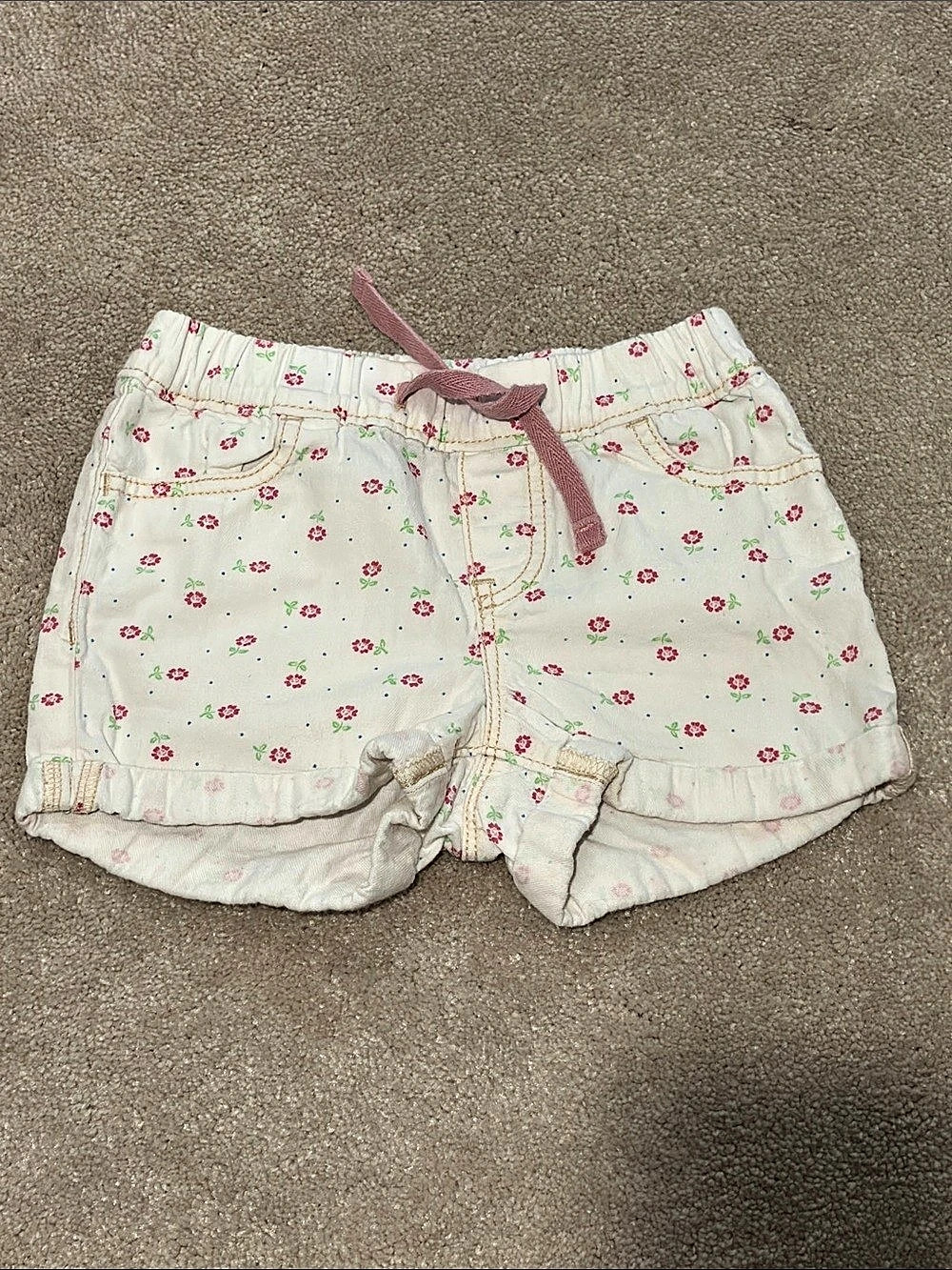 GAP Girls Floral Denim Shorts